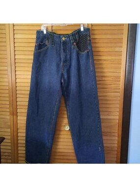 Coogi Australia Vintage Embroidered Denim Jeans Size W38 L34